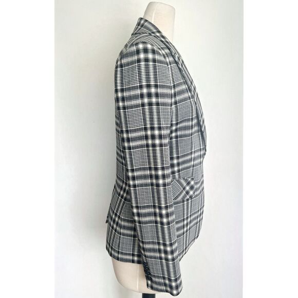 Veronica Beard Ada Dickey Plaid One-Button Fitted Blazer‎ Size 4 - Picture 5 of 7